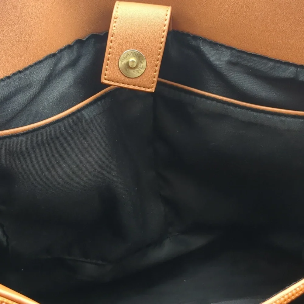 Ecosusi Black And Tan Tote Bag
